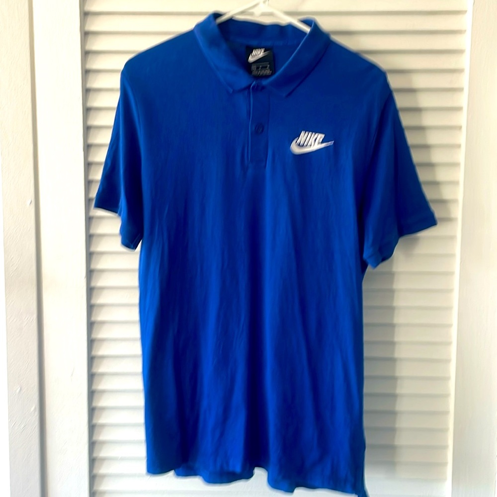 Nike Mens Royal Blue Polo - Medium